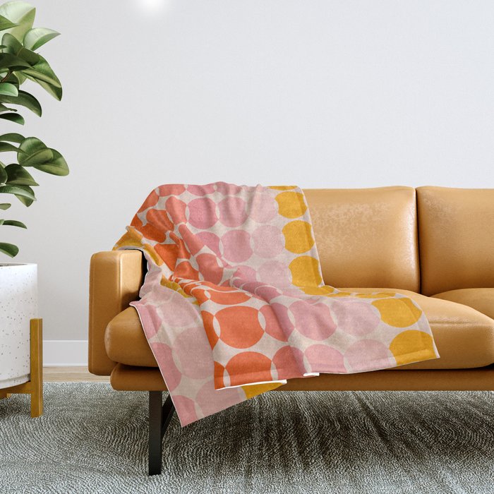 Strawberry Dots Throw Blanket Gallery Image 1