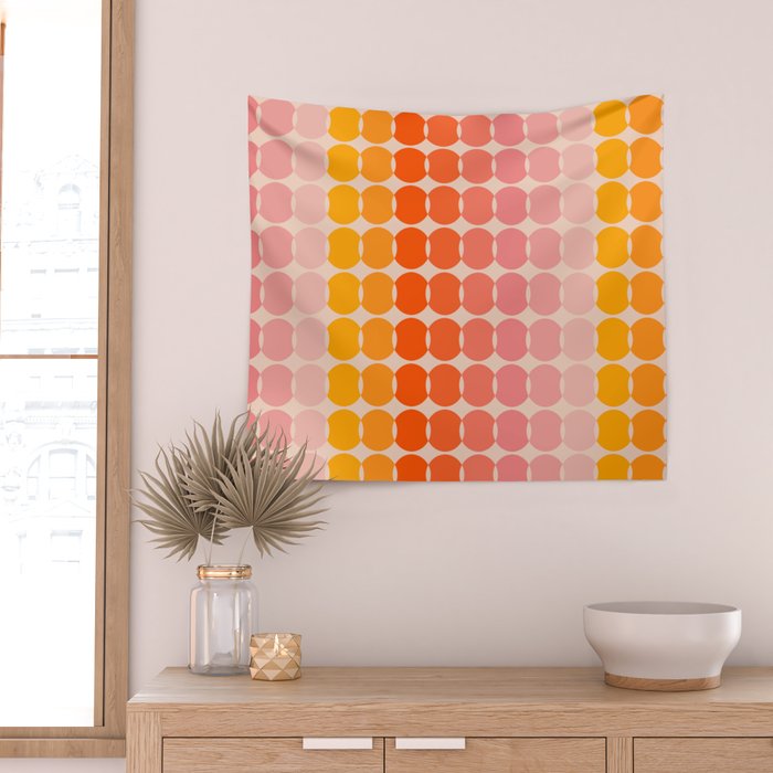 Strawberry Dots Wall Tapestry Gallery Image 2