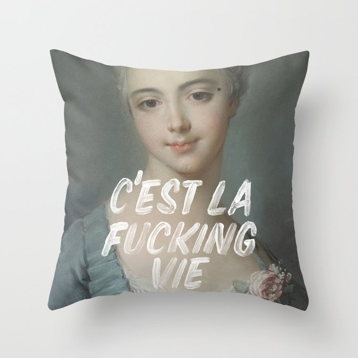 C'est La Vie Throw Pillow Gallery Image 6