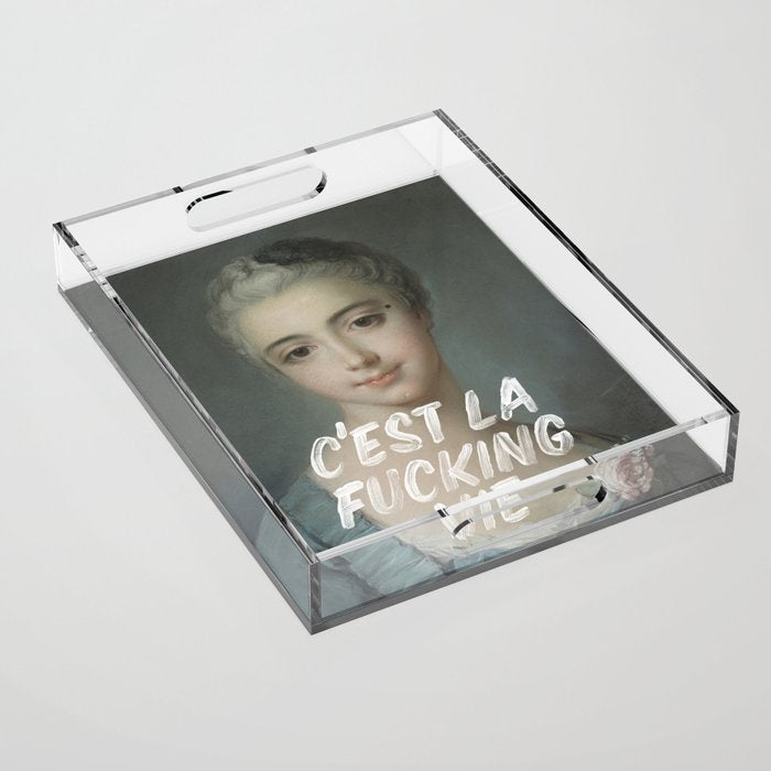 C'est La Vie Acrylic Tray Gallery Image 1
