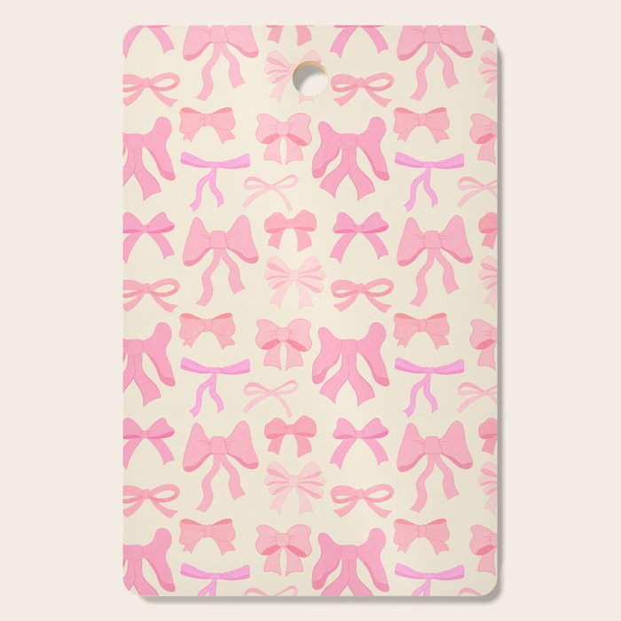 Pink Bows Cutting Board Gallery Image 1