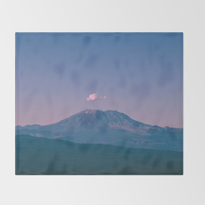 Mount Saint Helens V Throw Blanket Gallery Image 2