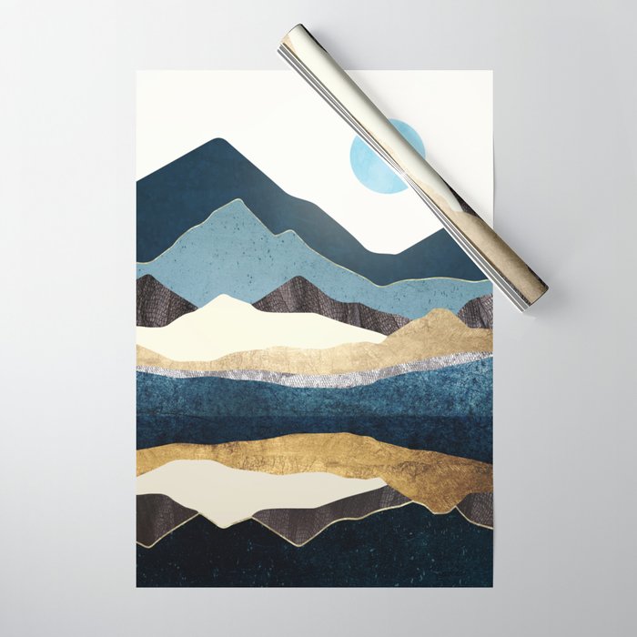 Reflect Hills Wrapping Paper Gallery Image 1