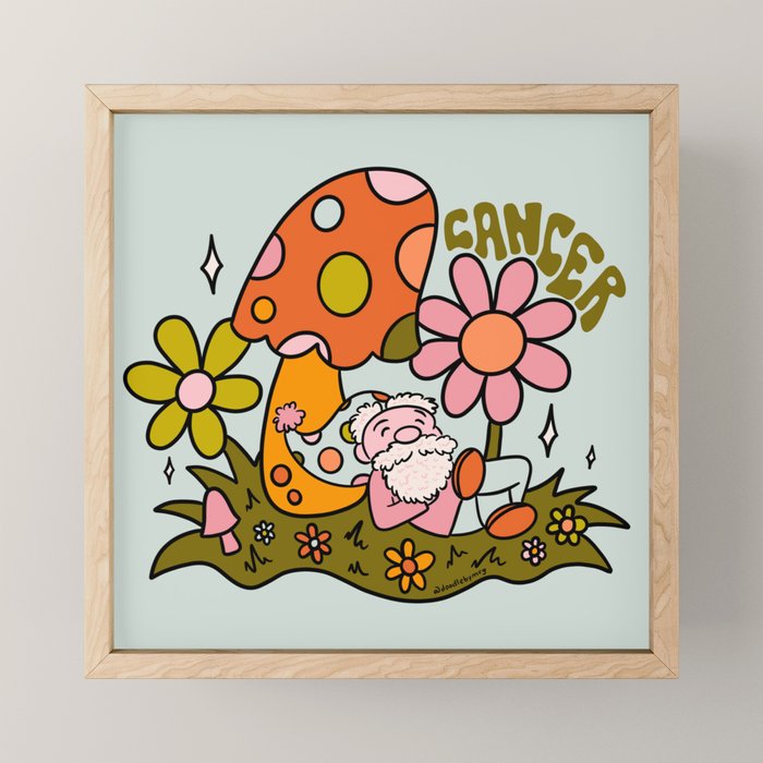 Cancer Gnome Mini Art Print Gallery Image 1