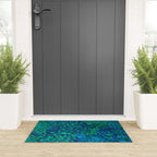 Peacock Watercolor Painting Welcome Mat Gallery Image 3