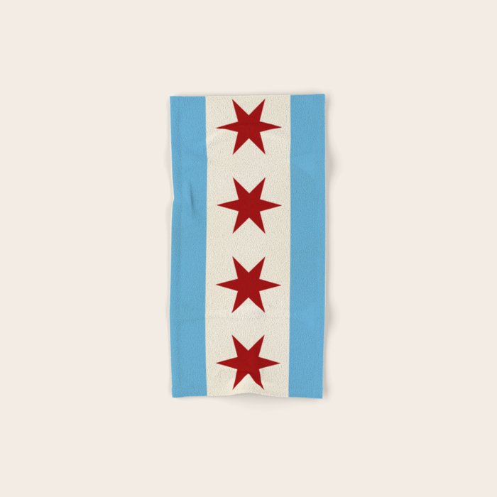 Chicago Flag II Bath Towel Gallery Image 1