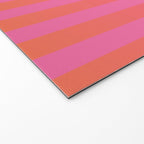 Dreamy Future Stripes Hot Pink and Orange Ombre Gradient Pattern Welcome Mat Gallery Image 2