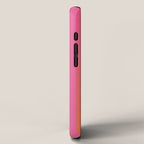 Dreamy Future Stripes Hot Pink and Orange Ombre Gradient Pattern iPhone Case Gallery Image 2
