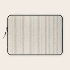 Lines #5 (Cream & Chocolate) Laptop Sleeve Gallery Image 1
