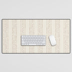 Lines #5 (Cream & Chocolate) Desk Mat Gallery Image 1