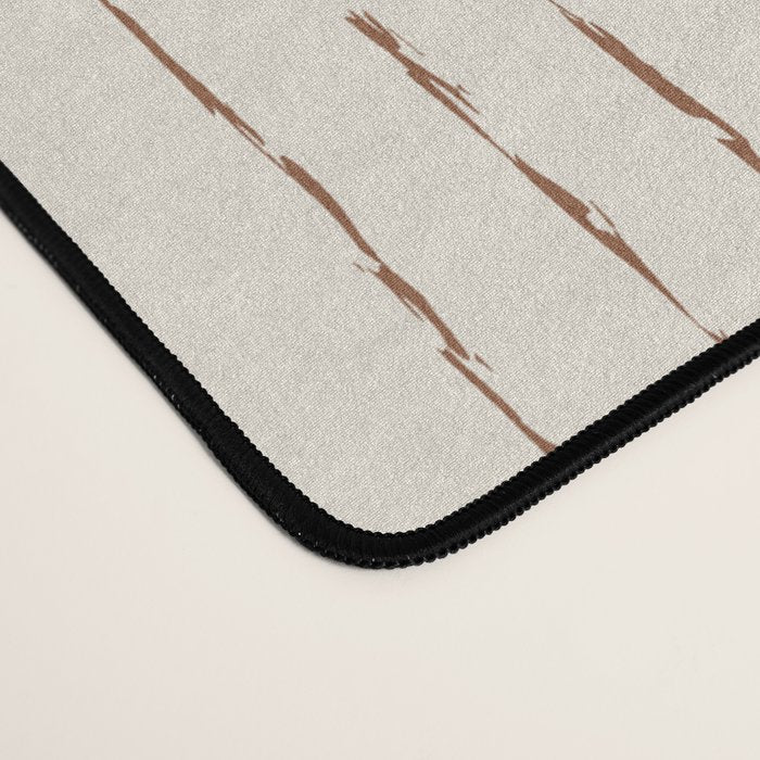 Lines #5 (Cream & Chocolate) Desk Mat Gallery Image 4