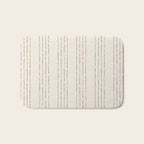 Lines #5 (Cream & Chocolate) Bath Mat Gallery Image 1