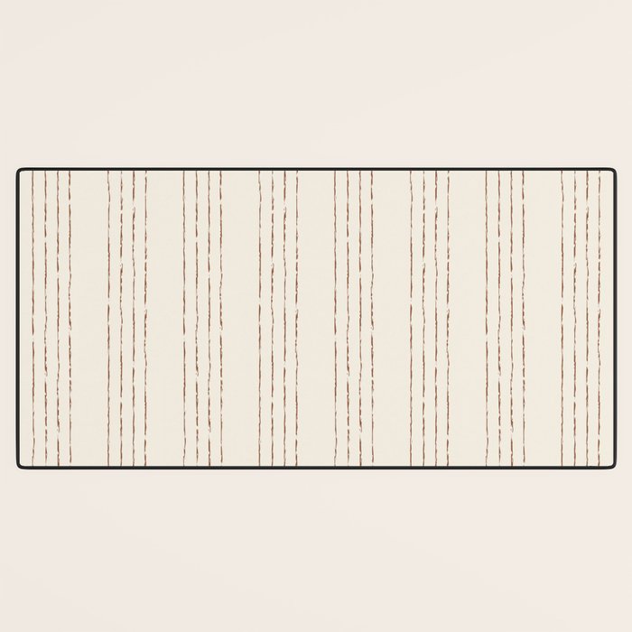 Lines #5 (Cream & Chocolate) Desk Mat Gallery Image 3