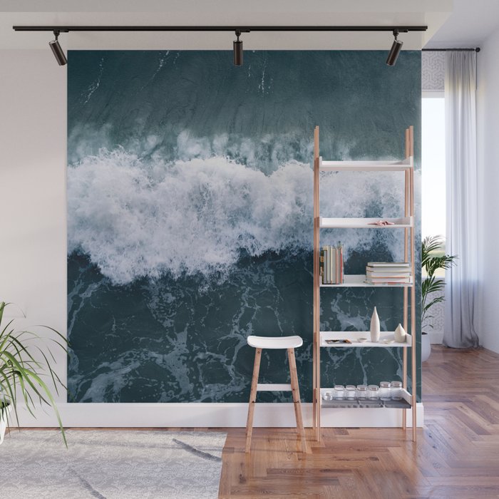 Ocean Wave Aerial Wall Mural Gallery Image 1