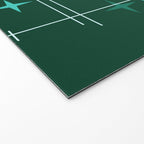 Mid Century Modern Stars Deep Sea Green Welcome Mat Gallery Image 2