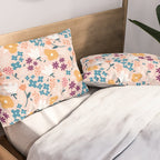 Tiny little flowers on pink background Pillow Sham Gallery Image 2