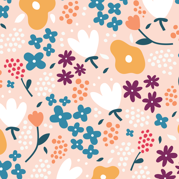Tiny little flowers on pink background Coffee Mug Gallery Image 2