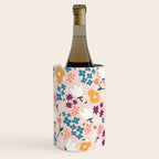 Tiny little flowers on pink background Wine Chiller Gallery Image 1