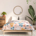 Tiny little flowers on pink background Comforter Gallery Image 3