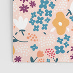 Tiny little flowers on pink background Poster Gallery Image 3