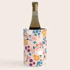 Tiny little flowers on pink background Wine Chiller Gallery Image 2