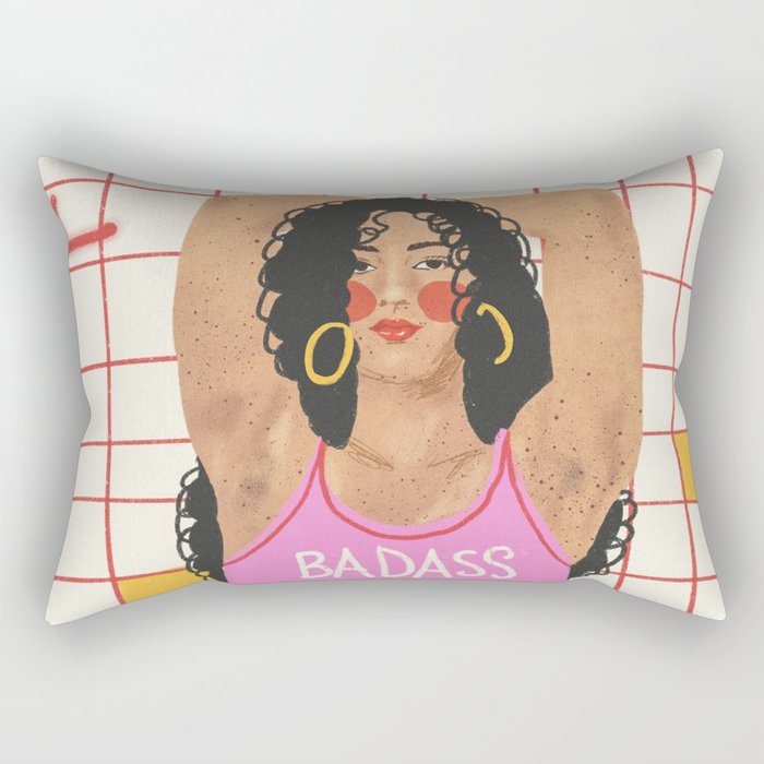 Badass Rectangular Pillow Gallery Image 1