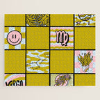 Virgo Checkered Print Jigsaw Puzzle Gallery Image 1