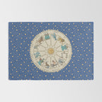 Vintage Astrology Zodiac Wheel Rug Gallery Image 2