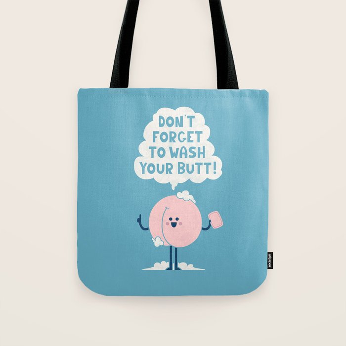 Wash Your Butt Tote Bag Gallery Image 1