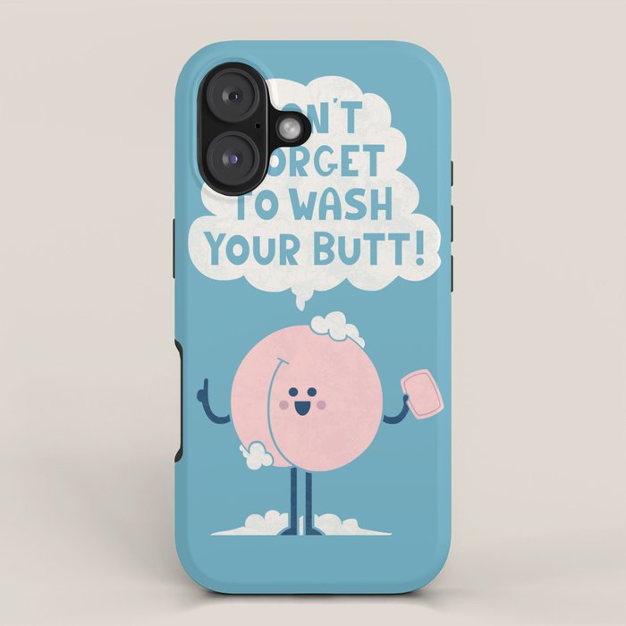 Wash Your Butt iPhone Case Gallery Image 1