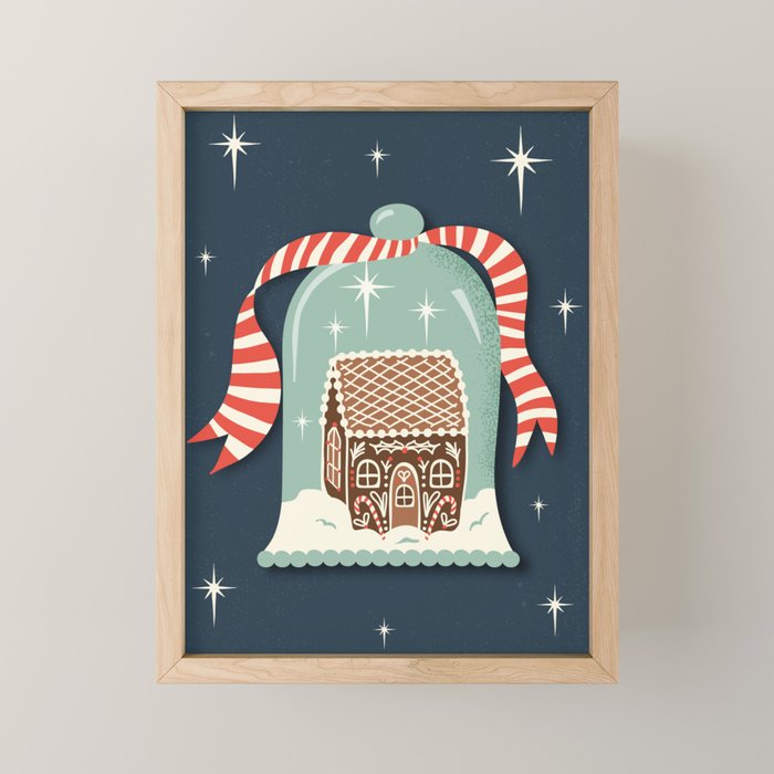 Gingerbread Village Mini Art Print Gallery Image 1