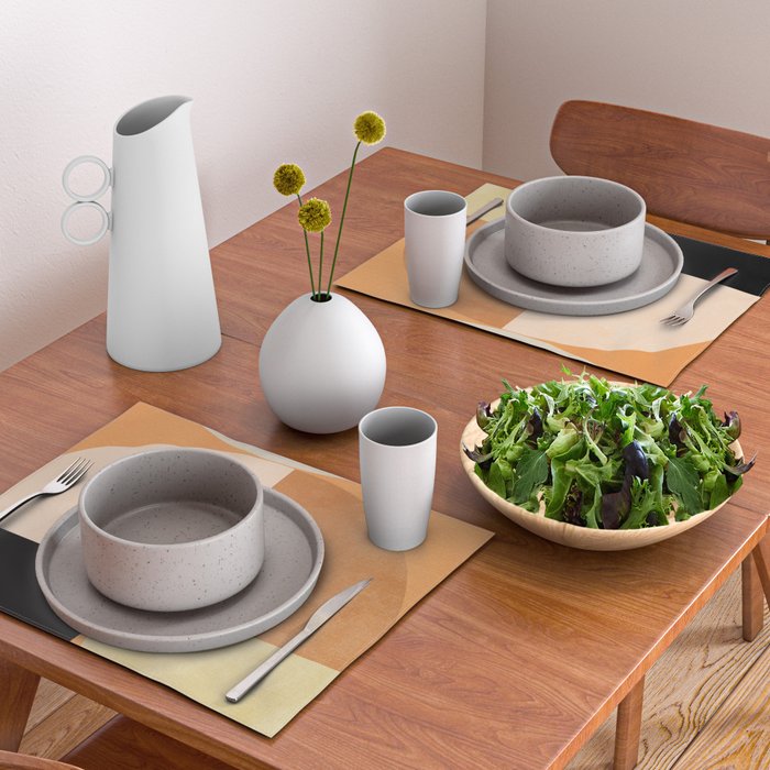 retro mid mod summer Placemat Gallery Image 2
