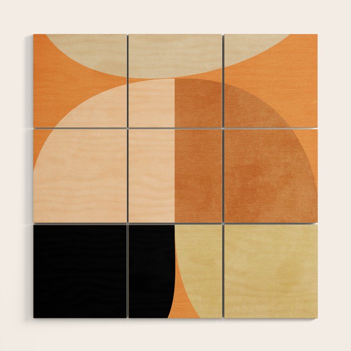 retro mid mod summer Wood Wall Art Gallery Image 1