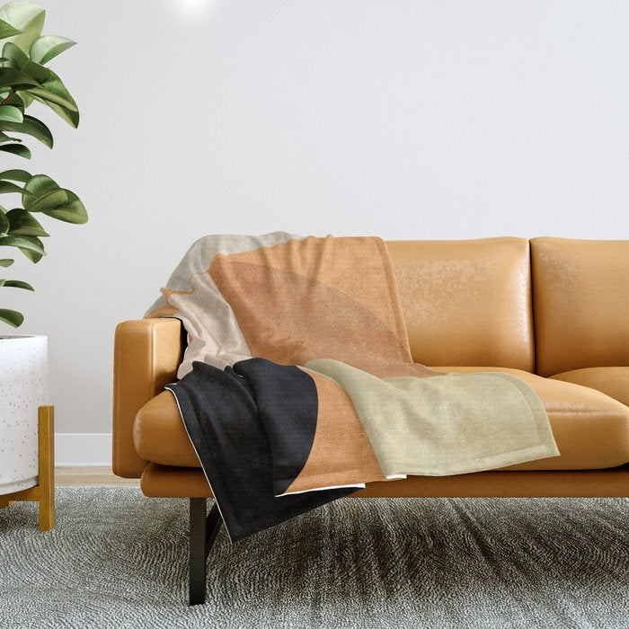 retro mid mod summer Throw Blanket Gallery Image 1