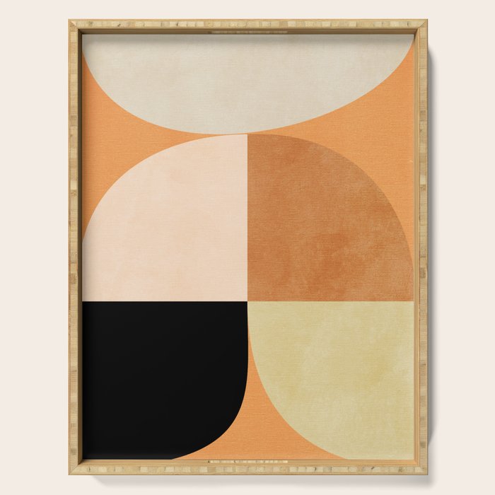 retro mid mod summer Serving Tray Gallery Image 1
