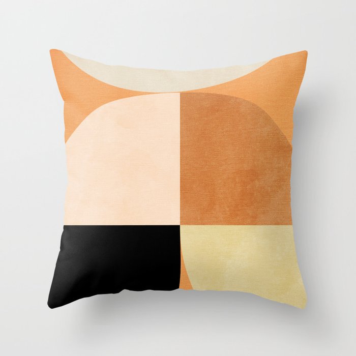 retro mid mod summer Throw Pillow Gallery Image 6