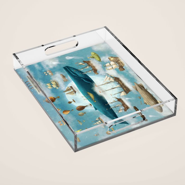 Ocean Meets Sky - from picture book Acrylic Tray Gallery Image 1