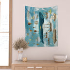Ocean Meets Sky - from picture book Wall Tapestry Gallery Image 2