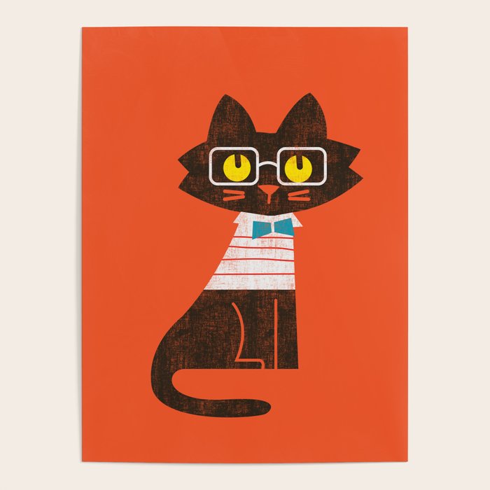 Fitz - Preppy cat Poster Gallery Image 4