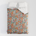 Posey - pink, orange, and teal Comforter Gallery Image 6
