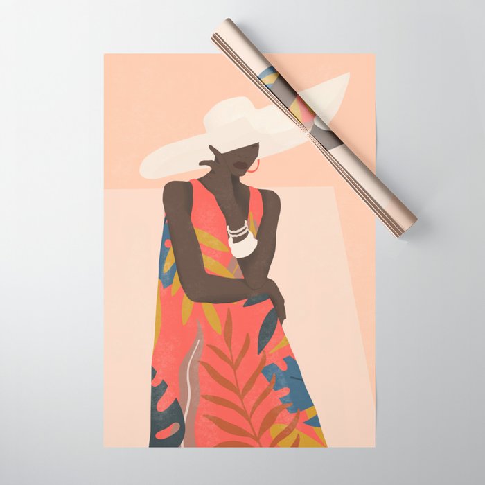 Tropical Girl 19 Wrapping Paper Gallery Image 1