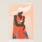 Tropical Girl 19 Stationery Card Gallery Image 2
