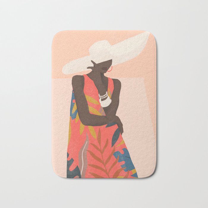 Tropical Girl 19 Bath Mat Gallery Image 1