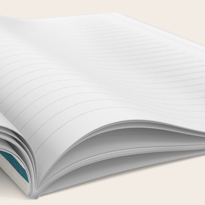 Teal Bold Lines Geometric Composition Artwork Notebook Gallery Image 2