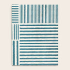 Teal Bold Lines Geometric Composition Artwork Notebook Gallery Image 4