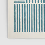 Teal Bold Lines Geometric Composition Artwork Poster Gallery Image 3