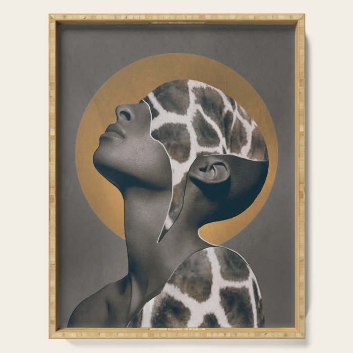 African Beauty Serving Tray Gallery Image 1