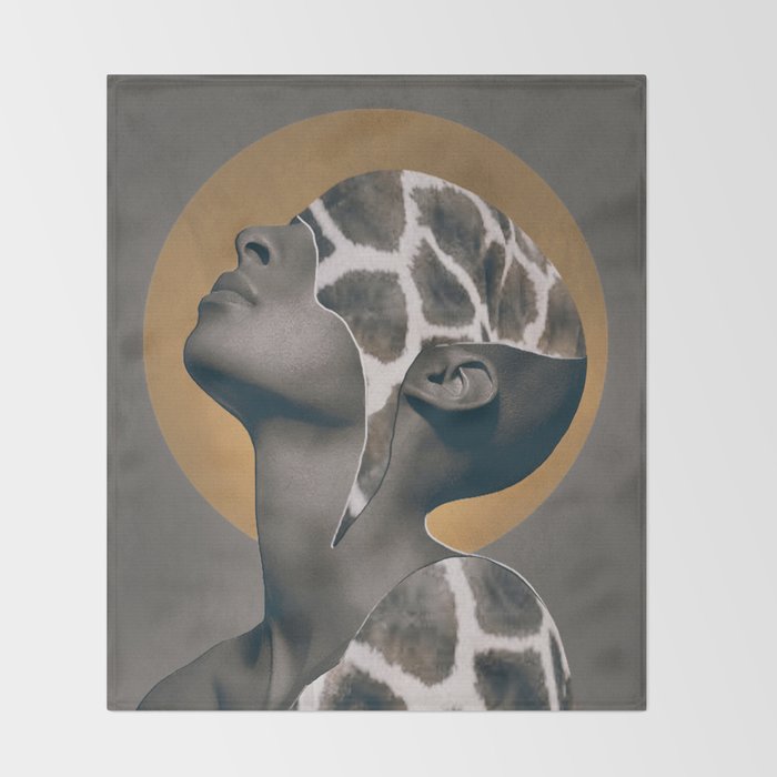 African Beauty Throw Blanket Gallery Image 2