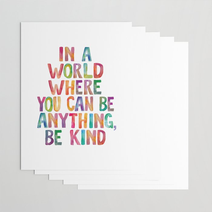 In a World Where You Can Be Anything Be Kind Wrapping Paper Gallery Image 3