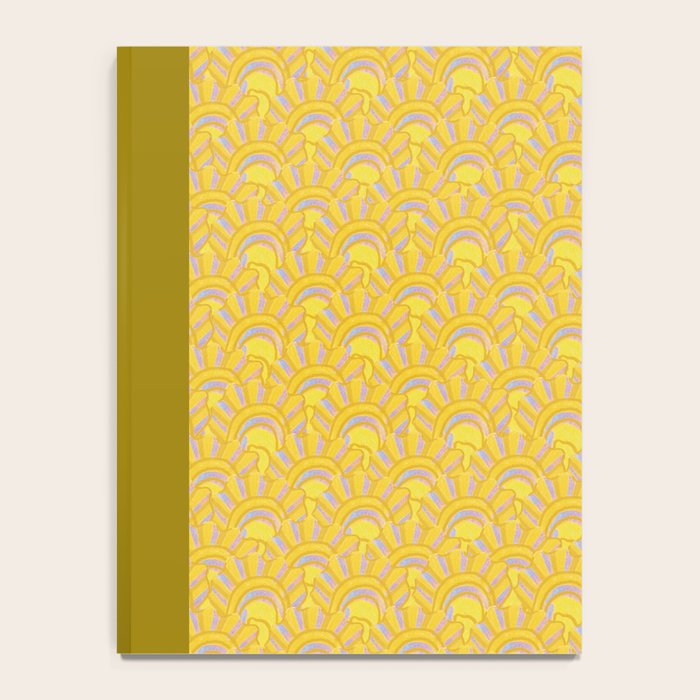 Art Deco Shells in Gold & Orange Notebook Gallery Image 4